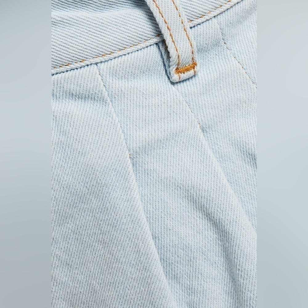 Ba&sh • Pleated high rise wide leg jeans - Picture 4 of 5